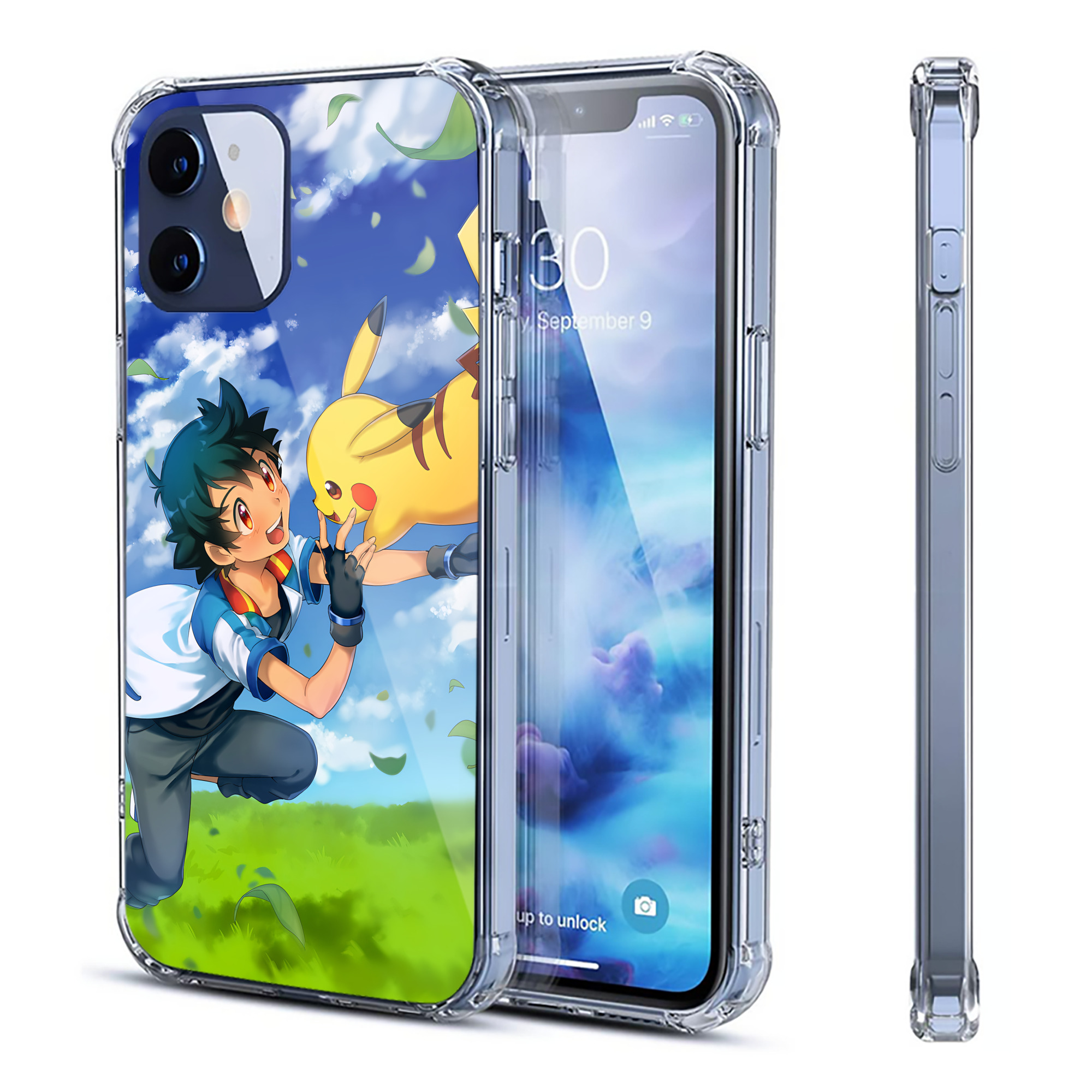 （画像用） ポケットモンスター Pokémon 【iPhone 12シリーズ対応】透明スマホケース（クリアソフトケース）